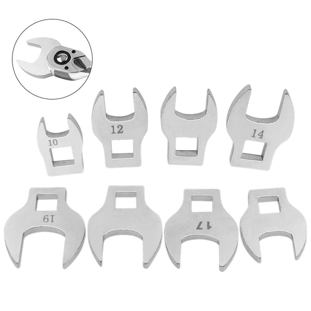 8 шт. 3/8-дюймовый приводной гаечный ключ Crowfoot от 10 до 19 мм метрический гаечный ключ с открытым зевом метрические динамометрические ключи регулируемые ремонтные разборки