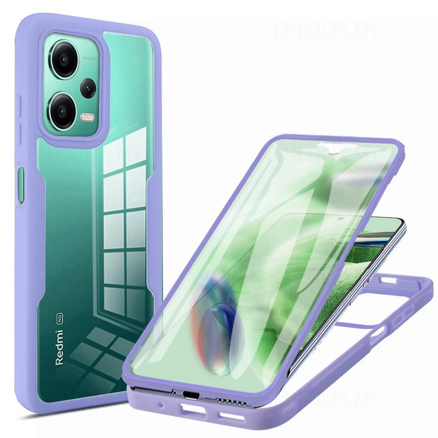 Противоударный чехол спереди и сзади для Xiaomi 13T Pro Redmi Note 13 12 Pro 5G 12C A1 A2 Plus 12S, чехол на 360 градусов