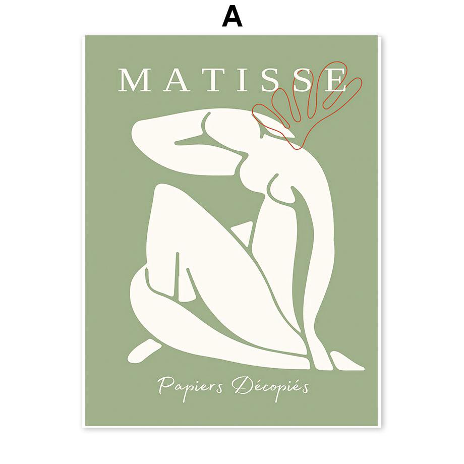 Matisse Bauhaus William Morris Wall Art Poster Decoration Mural Nordic Canvas Painting Wall Pictures Abstract Prints Home Decor