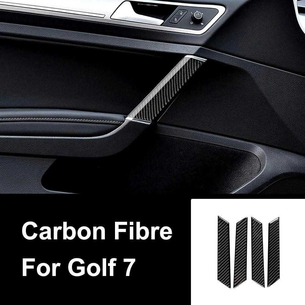 Декор из углеродного волокна, аксессуары, панель переключения передач автомобиля, декор рамки фар для VW Golf 7 GTI R GTE GTD MK7 2013-