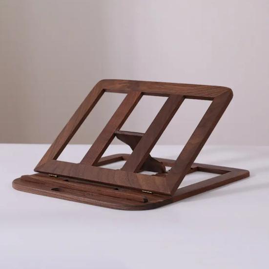 Регулируемая подставка для ноутбука Деревянная складная подставка для компьютера со слотами для вентиляции Нагрузодержатель для компьютера Настольная