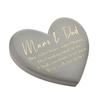 Thoughts of You Memorial Graveside Heart Plaque - Mum & Dad
