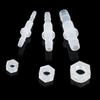 5pcs 3~8mm Aquarium Pagoda Joints Straight Connectors Thread Hex Nut Hose Fittings Fish Tank Adapter