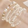 1890pcs Round Shape Pearl Beads Set with Gold Beads Jewelry Making Beads  for Necklaces
