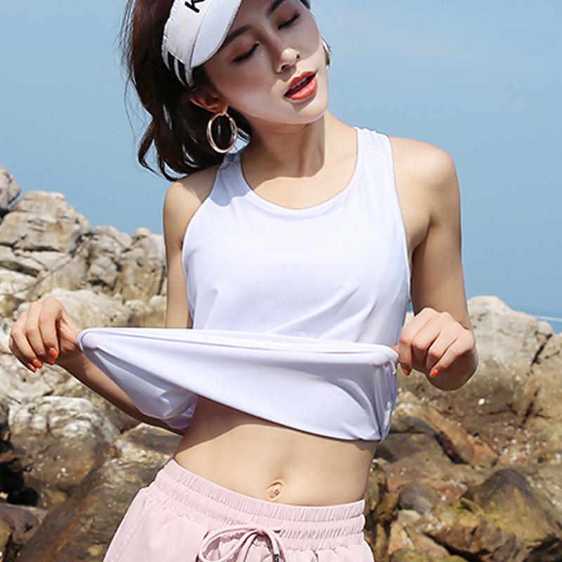 Женская быстросохнущая майка-борцовка для йоги - Свободный крой для бега и фитнеса