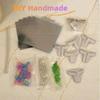 DIY Тюльпан Зеркальный Куб Лампа Имитация Цветка Спальня Спальная Настольная Лампа Ручной Работы Тюльпаны Зеркало Ночник Подарок На День Рождения
