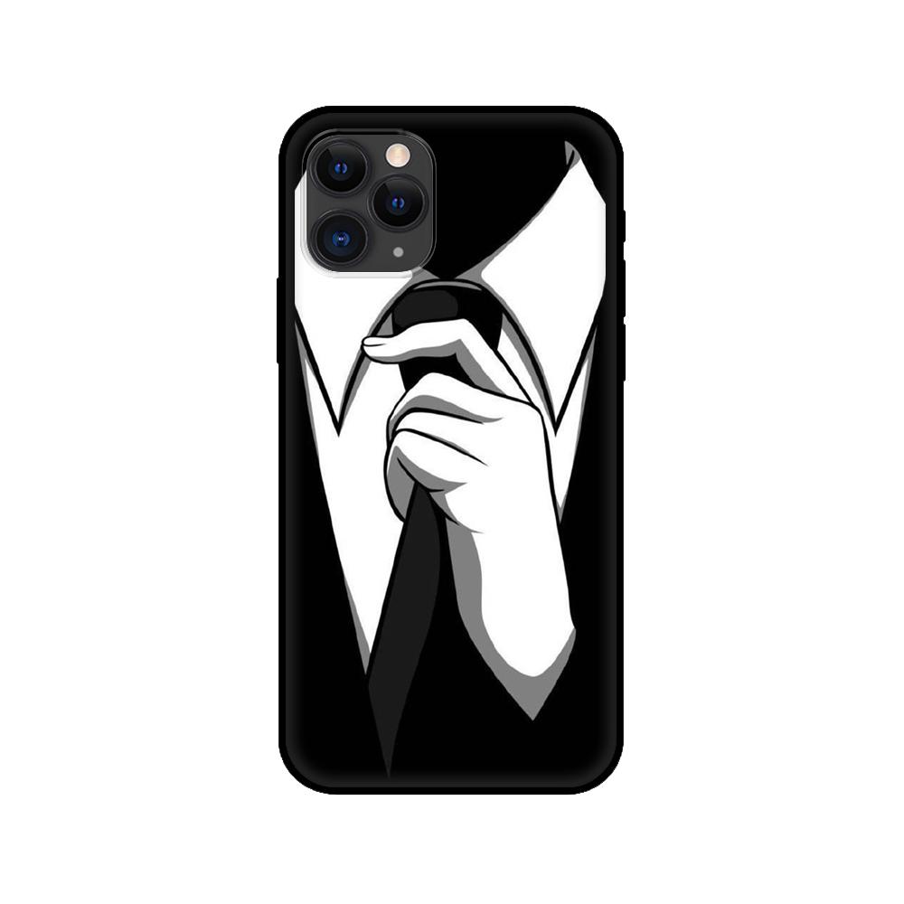 Черный чехол из ТПУ для iPhone 5 5s se 2020 6 6s 7 8 plus x 10 XR XS 11 12 mini pro MAX задняя крышка Аноним
