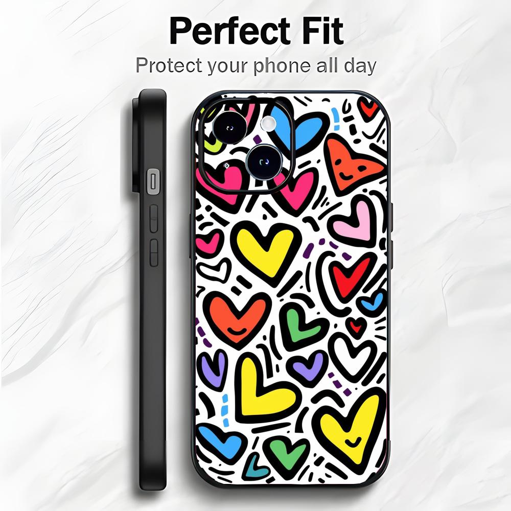 Милый Прекрасный Сердце Моего Любимого Арт Чехол для Телефона Чехол для Телефона Мягкая Упаковка Легкий Для iPhone17 16 15 14 13ProMax