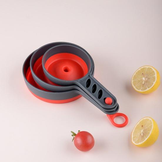 Useful Hanging Hole Design Dispense Wear-resistant Folding Food Liquid Spice Oil Funnel Home Supply Food Funnel