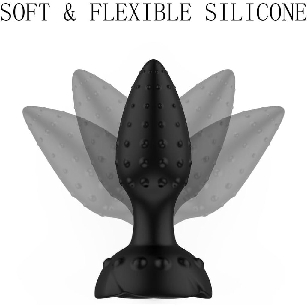 Anal Plug Sex Toys Male Anal Vibrator 10 Modes Vibrating Anal Butt Plug Dildo Bump Textured Prostat Massager Vibrators Adult Sex Toy for Men and Women