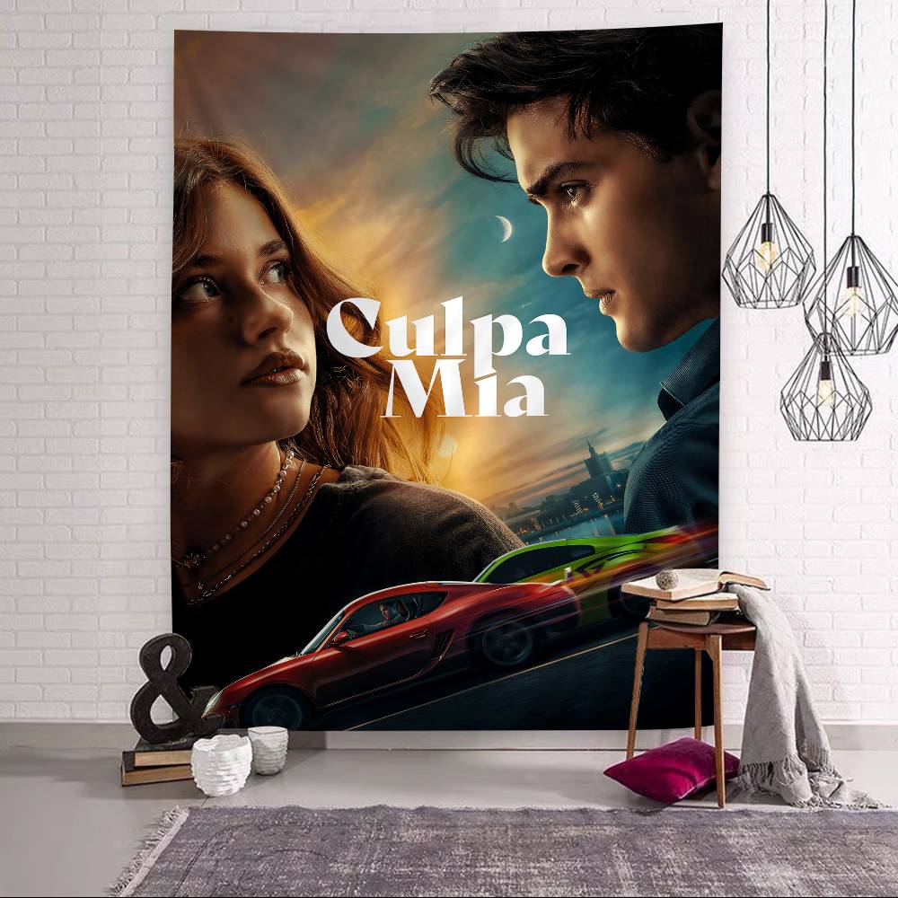 Моя вина Culpa Mia 2023 Фильм Цветной Гобелен Настенный Подвесной Таро Хиппи Настенные Ковры Декор Стены Комнаты Студента