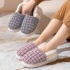 Пушистые хлопковые тапочки женские сумки и осенне-зимние легкие домашние тапочки для пар толстая подошва теплые хлопковые туфли для послеродового периода мужская верхняя одежда