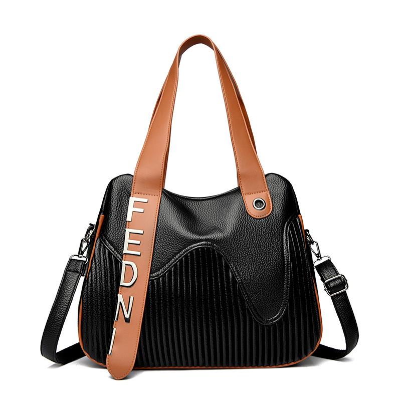 Ручная сумка-тоут большая, простая плиссированная женская сумка через плечо, сумка кроссбоди