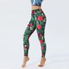 Новое поступление Леггинсы для йоги с цветочным принтом, Высокая талия, Облегающие, Подтягивающие ягодицы, Спортивные брюки для фитнеса