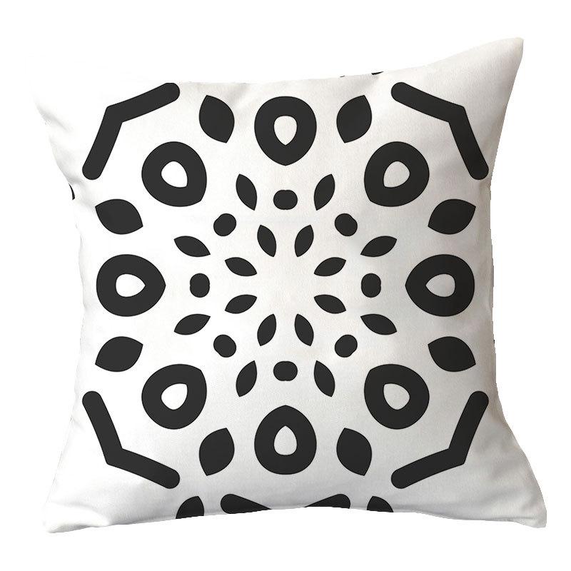 Simple New Square Geometric Plush Pillowcase Home Fabric Sofa Pillow Cushion Cover