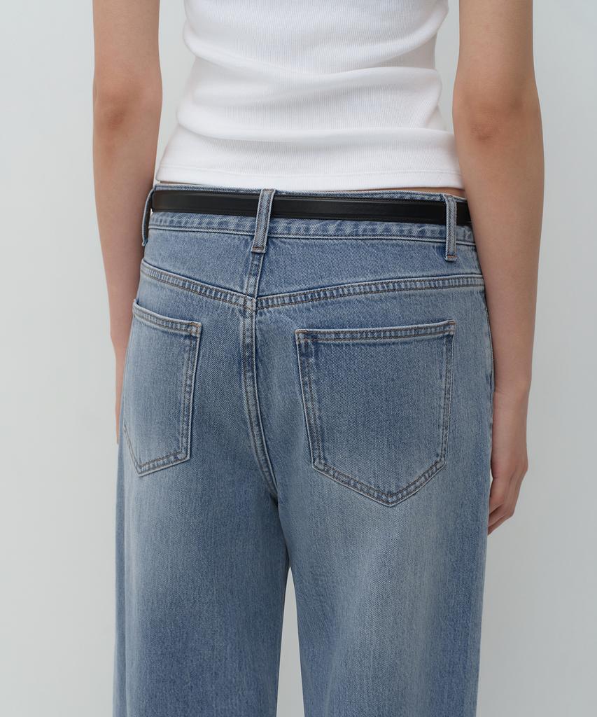 MUSINSA STANDARD WOMAN Women'S Essential Wide Denim Pants [Light Indigo]