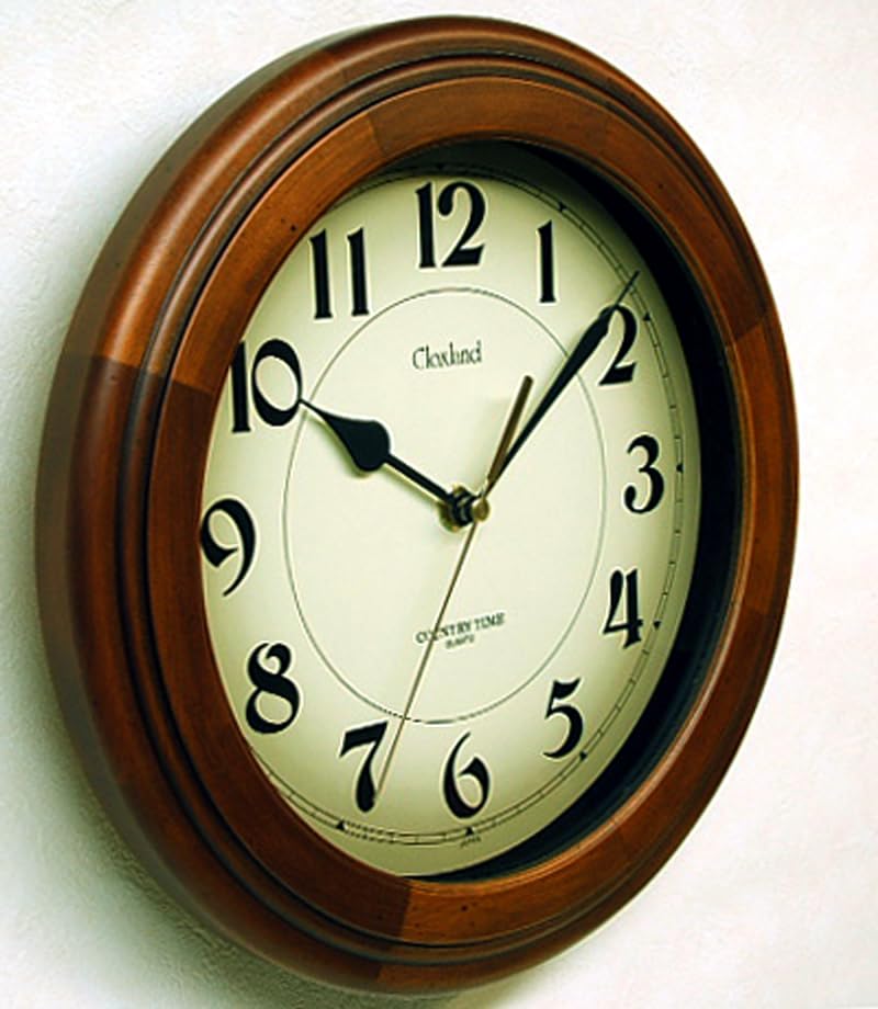 Suntel DQL611 Retro Radio-Controlled Wall Clock, Made in Japan
