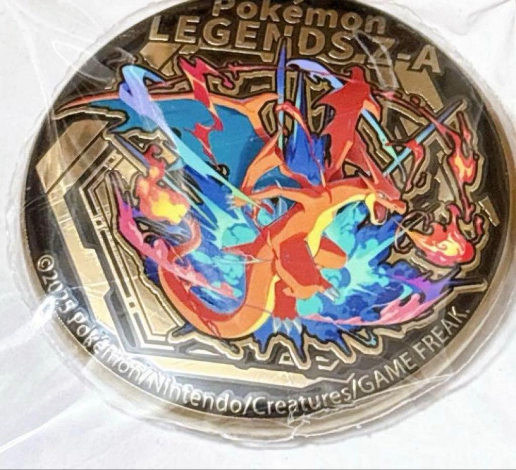[Б/У] Бонус за покупку Pokémon Legends ZA: Мега Чаризард Y Позолоченный значок (1 кусок)
