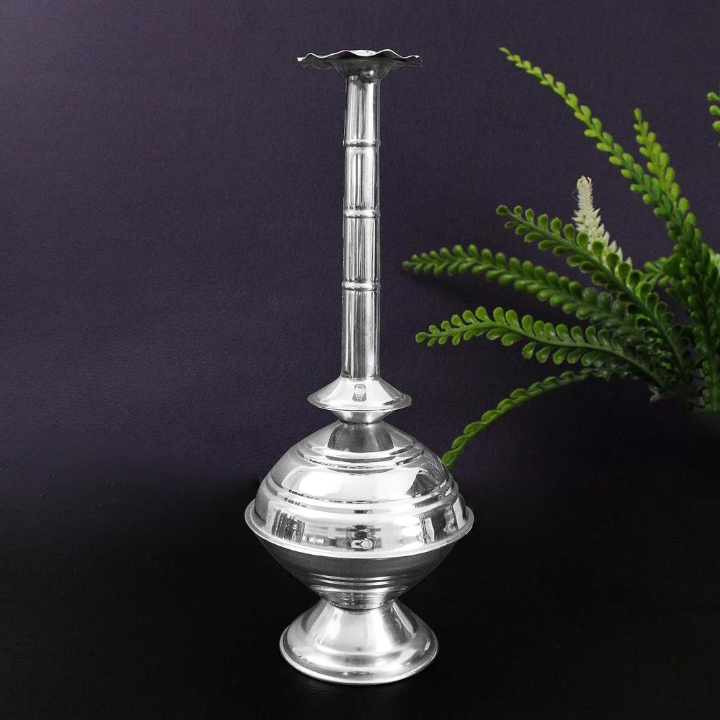 Stainless Steel Paneer Sombu Sprinkler Bottle for Holy Water – Traditional Sprout-Top Water Pot for Pooja, Gangajal, Rose Water, Gulab Pash