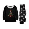 Print Cute Family Set Pajamas, Home Clothes, Family Set Long Sleeve Top Pants Set