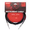 D'Addario Custom Series Braided Instrument Cable, Black, PW-BG-10BK (3.0m S-S)