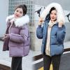 Solid Color Cotton Jackets Korean Style All-match Thick Down Coats Winter Large Size Loose Short Hooded Down-filled Coats