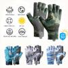 Elastic Men Cycling Gloves Sun Protection Fingerless Gloves New Fishing Gloves