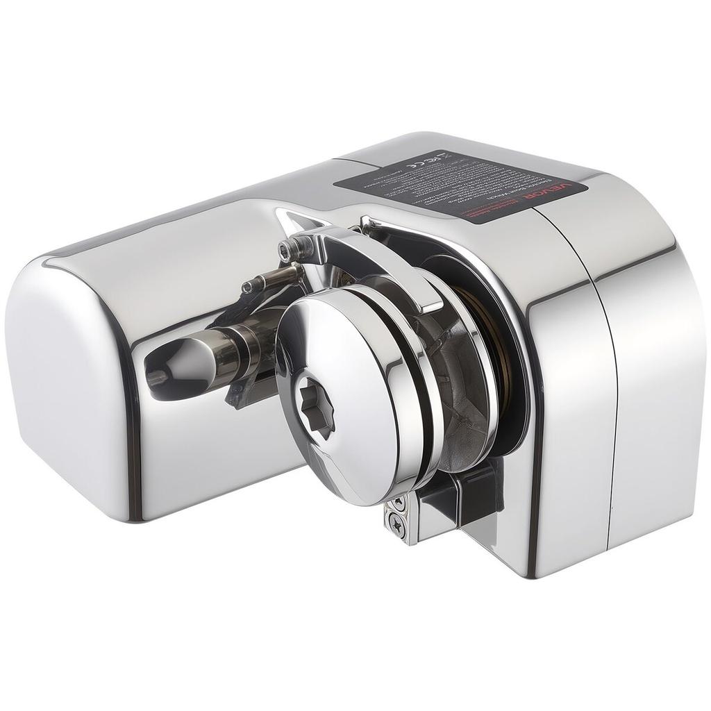 Horizontal Fishing Windlass, 12V DC 600W, Windlass Anchor Systems Fit for 6.35 mm Chain or 14.3 & 15.9 mm Nylon Rope, Max Pull 260 kg, 316 Stainless