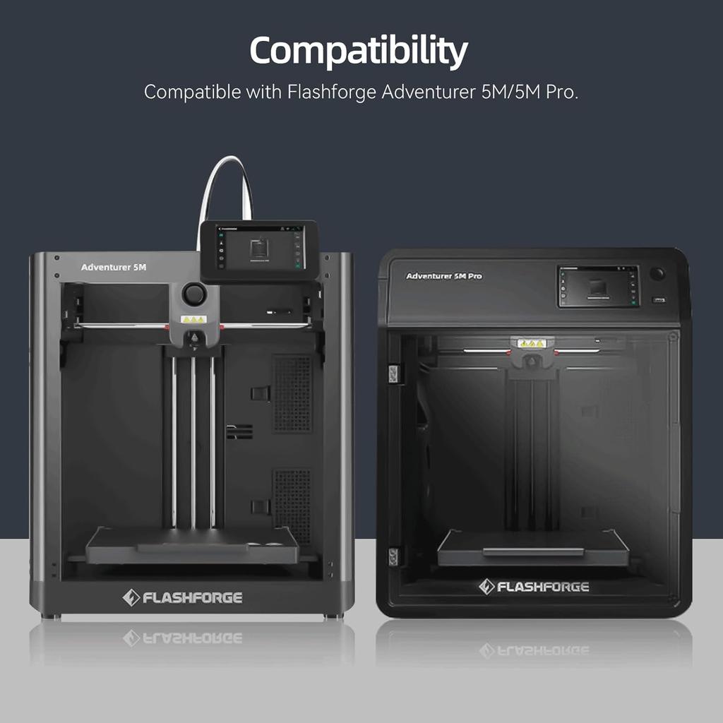 Обновленный керамический хотенд-комплект для 3D-принтера Flashforge Adventurer 5M/5M Pro, Быстрый нагрев, Быстросъемное сопло 0.4 мм из закаленной стали + Хромированная латунь