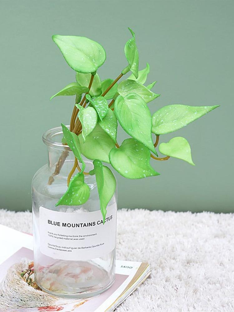 5Pcs Artificial Copper Coin Grass Artificial Plants Fake Green Plant for Home Party Office Table Decor Desktop Plants Bonsai