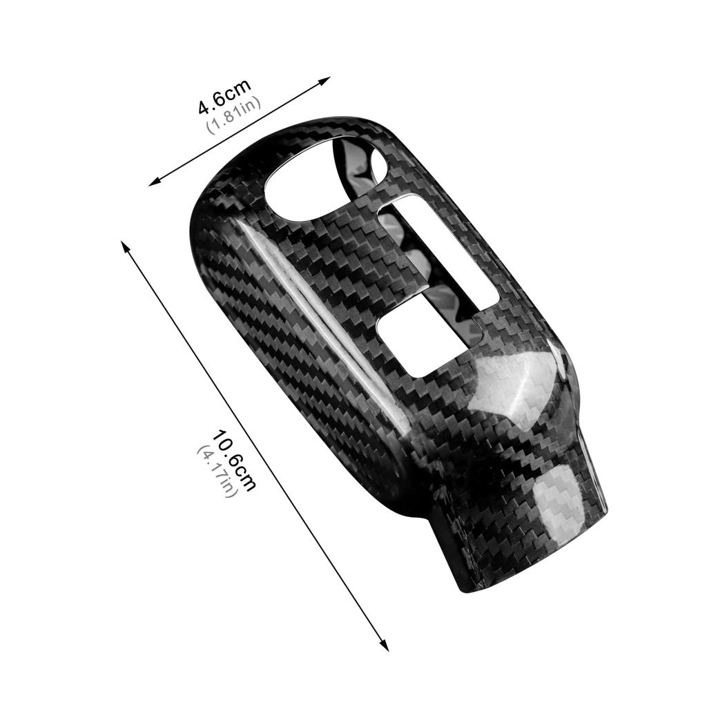 AIRSPEED Accessory Real Hard Carbon Fiber Car Gear Shift Knob Headcover Sticker for Mini