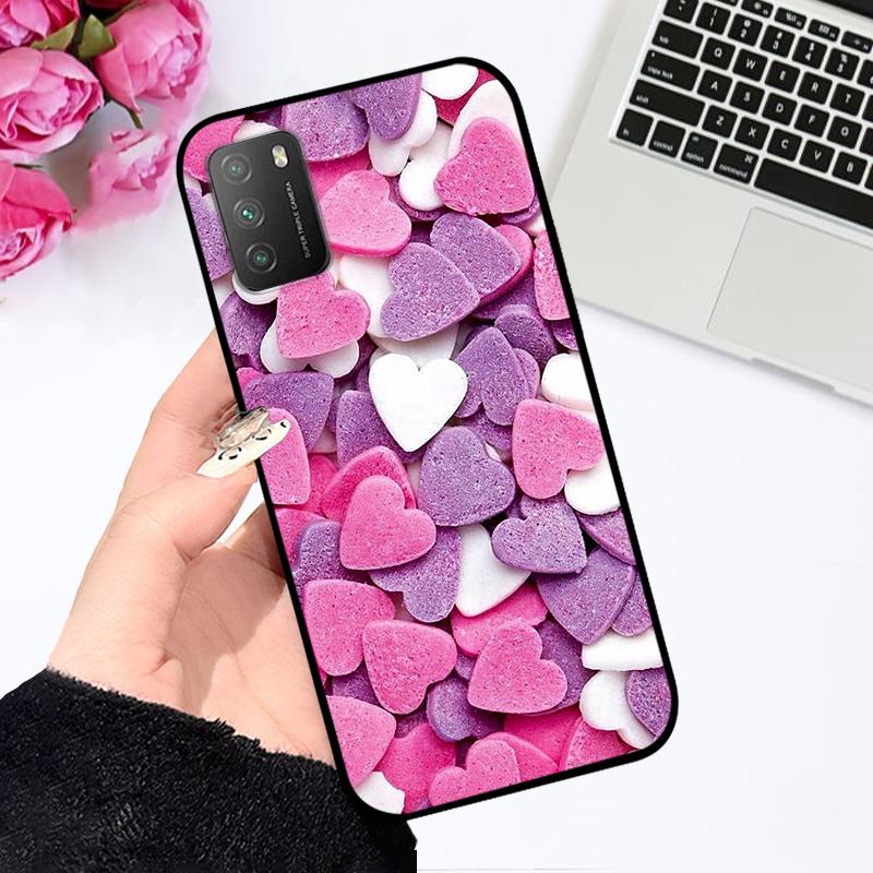 Для Xiaomi Poco M3 4G Чехол M2010J19CG Ударопрочный Мягкий Силикон ТПУ Чехол для Телефона Для Poco M3 Pro 5G M2103K19PG Coque Funda Мультяшный