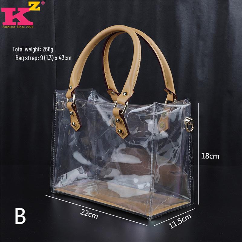 Женские прозрачные сумки через плечо в корейском стиле большой вместимости 2023 года — универсальный дизайн для матери и ребенка