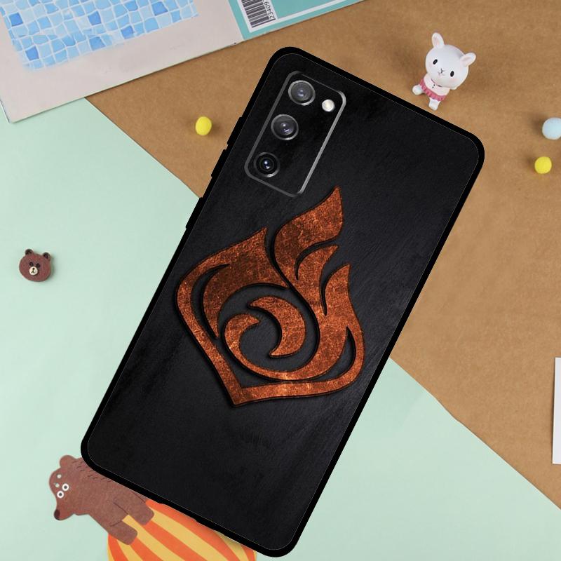 Genshin Impact Elements Soft Case For Samsung Galaxy S25 Ultra S9 S10 S20 S21 S22 S23 S24 Plus S24 FE Funda Cover