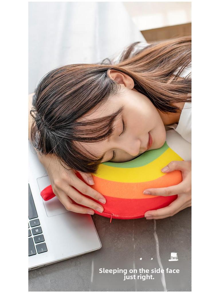 Cartoon Rainbow Memory Foam Travel Neck Pillow