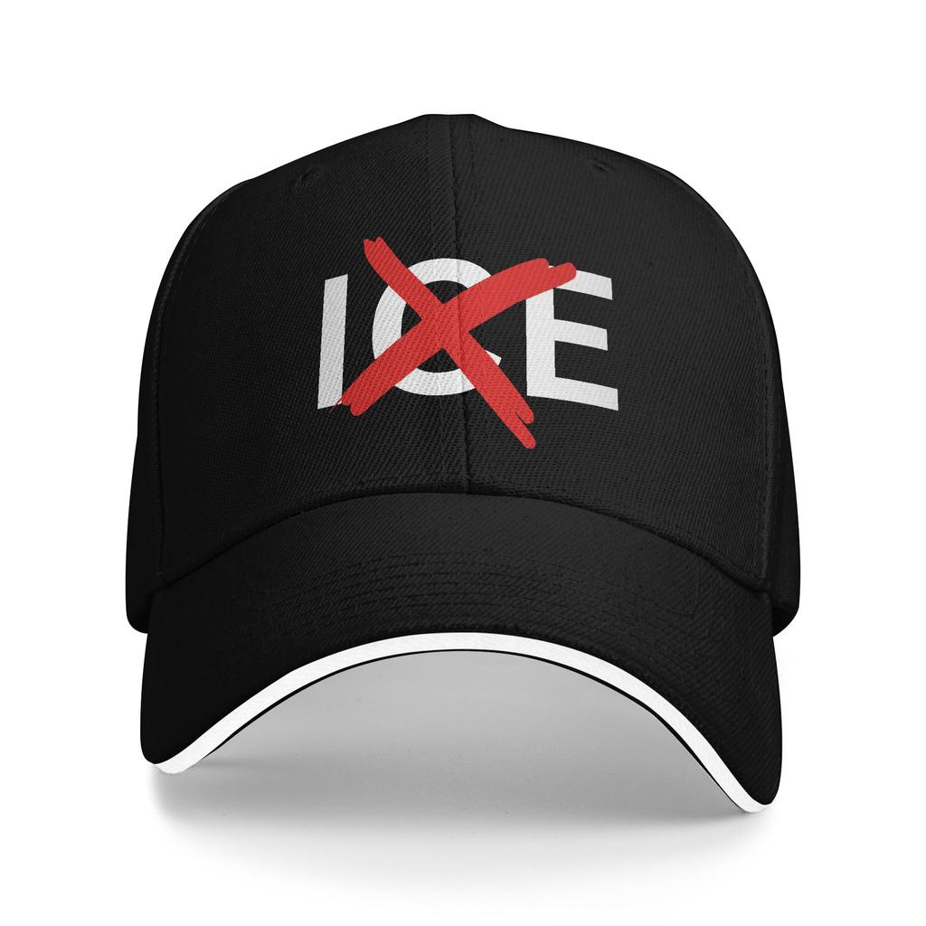 Anti ICE Abolish Ice Logo Baseball Cap Street Style Couple Hip Hop Hats Sun Visor Design Hiking Fishing Baseball Caps Gift