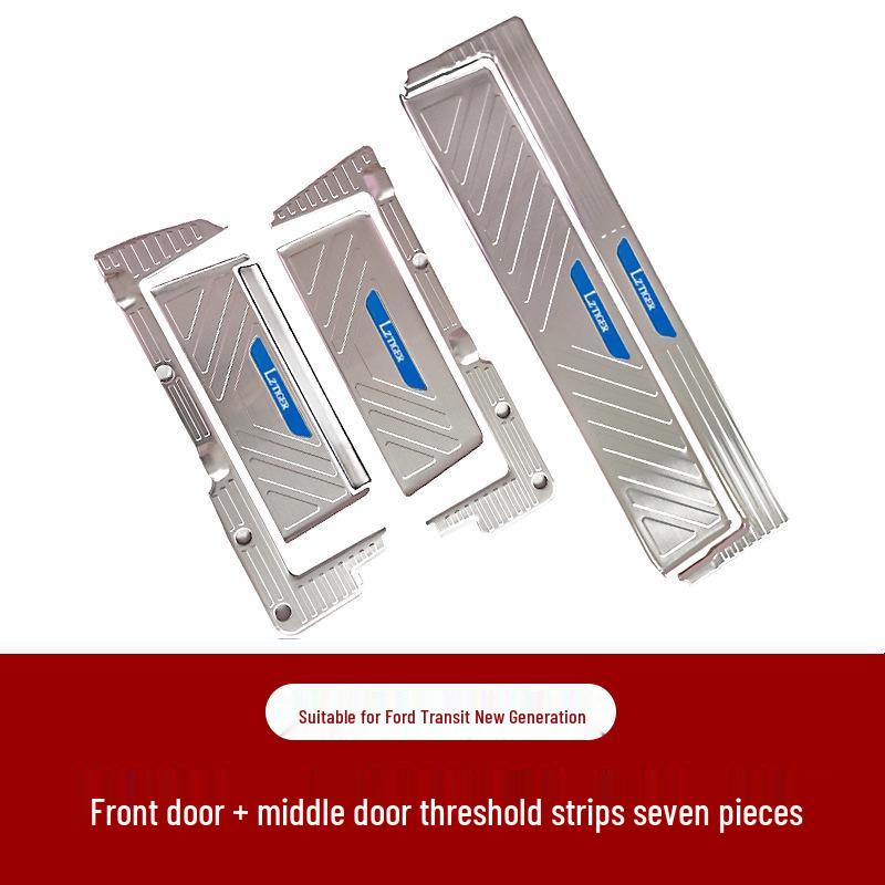 JMC Fushun Door Sill Strips: Stainless Steel Welcome Pedals for New Era Quan Shun V348