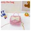 Kids Fashion Toyinspired Pu Crossbody Bag With Artificial Pearl Bow And Flower Decoration For School Use