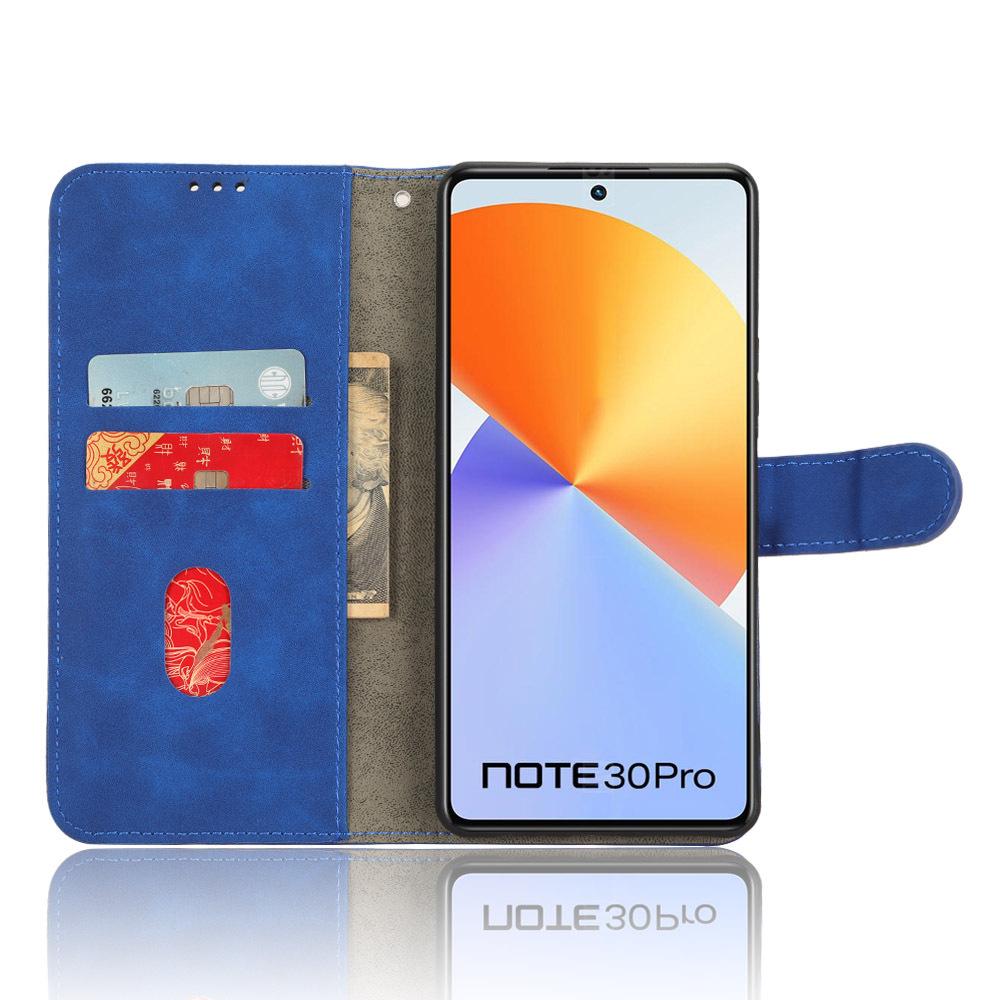 Кожаный чехол-книжка Transsion NOTE30 PRO Retro с держателем для карт