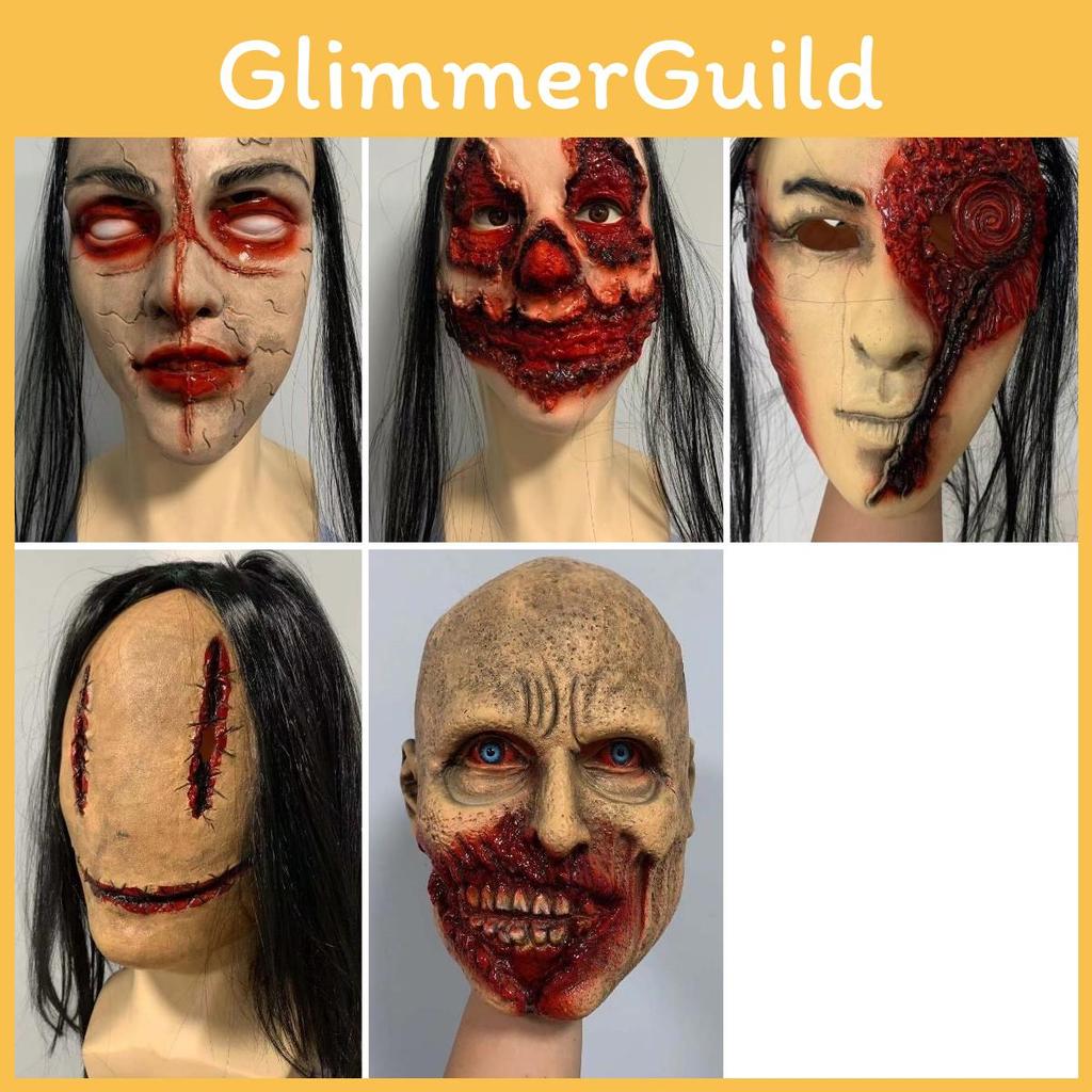 Scare Your Friends With This Latex Halloween Horror Mask Cosplay Props