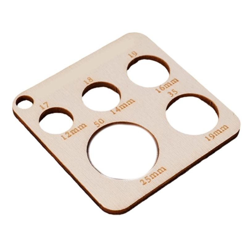 Деревянный калибр спиц, линейка для вязания, инструмент для вязания, инструмент для измерения вязания, линейка для вязальщиц, аксессуары для вязания крючком