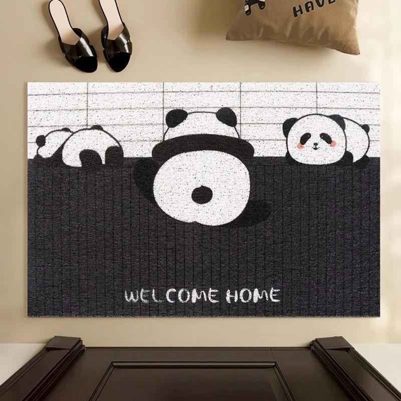 Entrance door carpet entry door floor mat silk ring non-slip and dirt-resistant foot pad