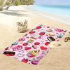 Sweet treat paradise Print beach towel, quick drying, suitable for travel, outdoor sports, jogging, the beach and swimming, gift