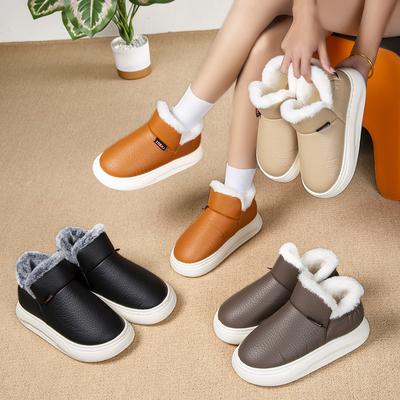 Новые удобные и легкие хлопковые туфли с мягкой подошвой и плюшем, теплая плюшевая легкая домашняя обувь для мужчин и женщин