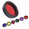 6 Pcs 1.25inch Colorful Telescope Filter Kit with Storage Box for Telescopes Eyepieces