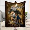 Journey Through Middle-earth Personalized Name Blanket Lightweight Customizable Blanket Soft Warm Cozy Suitable for Living Room Bedding Chair Sofa