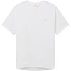 Levis SS25 Logo Embroidered Crew Neck Ribbed Hem Casual Split Hem Comfortable Short Sleeve T-Shirt Men T-Shirt White 003YV-0000