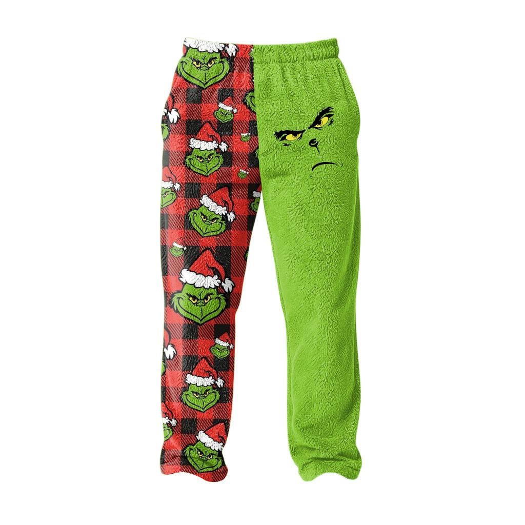 Mens Christmas Pajama Bottoms ComfyPants With Pockets Soft Loungewear Sleepwear Casual Holiday Pajamas Pant