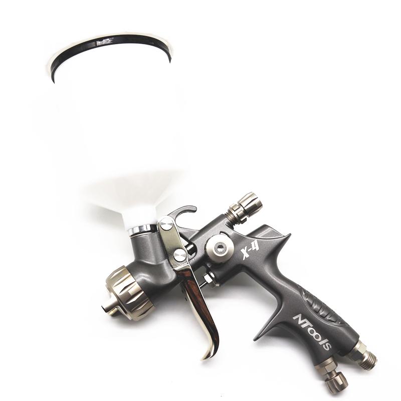 Spray Gun 1.3mm Car Paint Gun 600cc Tank Gravity Feed Stainless Steel Nozzle Air Spray Gun High Atomization Car Paint Spray Gun