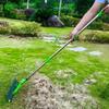 Removable Couch Grass Rake Stainless Steel Soil Aerator Detachable Lawn Thatch Rake  Patio